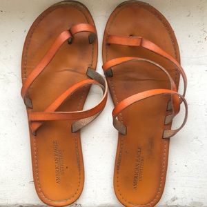 American Eagle Strappy Leather Sandals